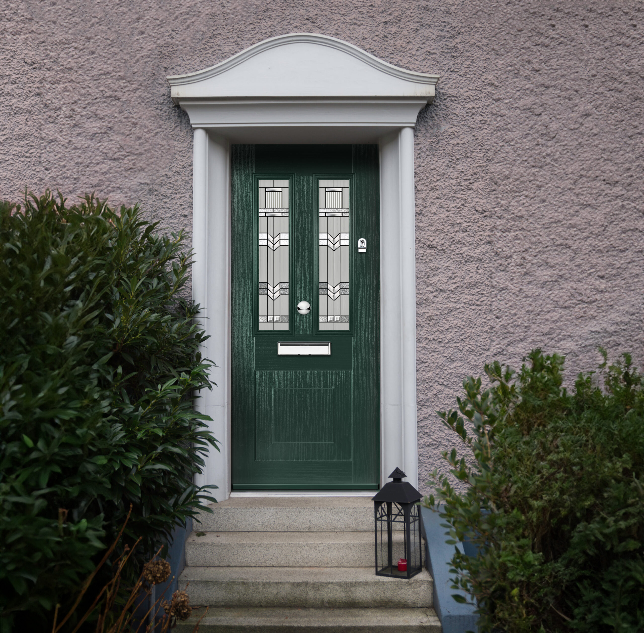 Knightbridge dark green door